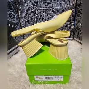 Sam Edelman Yellow Slingback Heels